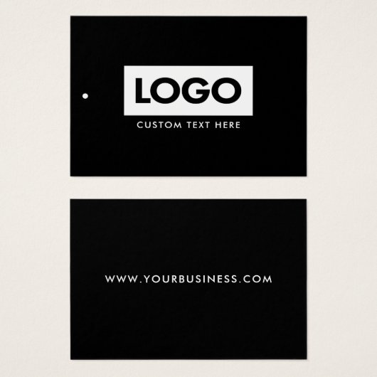 ビジネスモダンロゴラベル衣料つるラベル (正面&裏面)