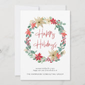 ビジネスモダンロゴリースのクリ企業のスマス シーズンカード (正面)