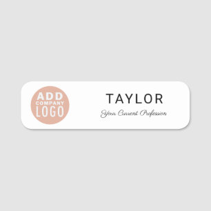 ビジネスモダンロゴ会社の従業員イベント 名札