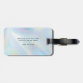 ビジネスモダンロゴ入社員のカスタム ラゲッジタグ (裏面横)