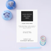 ビジネスモダンロゴ写真プロモーション チラシ (シングル)