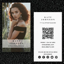 ビジネスモダンロゴ写真家の写真 名刺