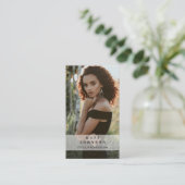 ビジネスモダンロゴ写真家の写真 名刺 (スタンド正面)