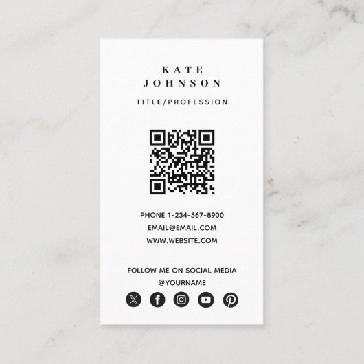 ビジネスモダンロゴ写真家の写真 名刺 (裏面)