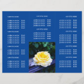 ビジネスモダンロゴ写真3つ折ブルーパンフレット (裏面)