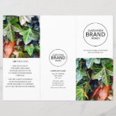 ビジネスモダンロゴ写真3折パンフレット (正面)