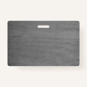 ビジネスモダンロゴ灰色の木製写真従業員Id バッジ (裏面)