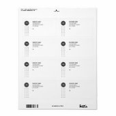 ビジネスモダンロゴ郵送ラベル ラベル (フルシート)