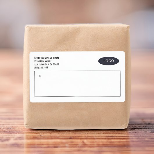 ビジネスモダンロゴ郵送ラベル ラベル