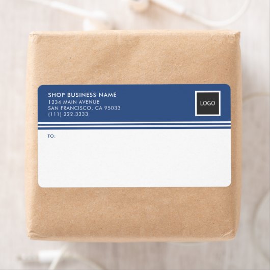 ビジネスモダンロゴ郵送ラベル ラベル (インサイチュ)