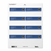 ビジネスモダンロゴ郵送ラベル ラベル (フルシート)