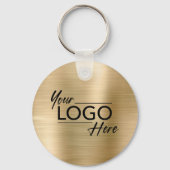 ビジネスモダンロゴ金ゴールド キーホルダー (正面)