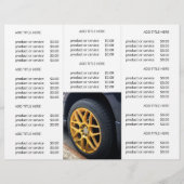 ビジネスモダンロゴ3つ折り写真価格パンフレット (裏面)