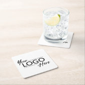 ビジネスモダンロゴ スクエアペーパーコースター (インサイチュ)