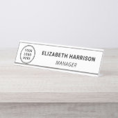 ビジネスモダンロゴ デスクネームプレート (正面)