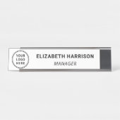 ビジネスモダンロゴ デスクネームプレート (正面)