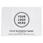 ビジネスモダンロゴ ラージペーパーバッグ (正面)