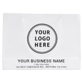 ビジネスモダンロゴ ラージペーパーバッグ (裏面)