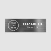 ビジネスモダンロゴ 名札 (正面)