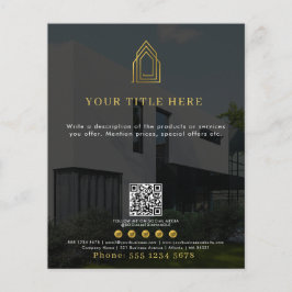 ビジネスモダンロゴQRコードソーシャルメディア写真 チラシ