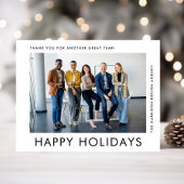 ビジネスモダンロゴQRコードフォトクリスマス シーズンカード