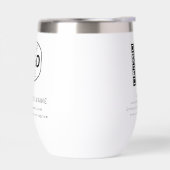 ビジネスモダンロゴQRコード企業のカスタム (左面)