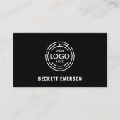 ビジネスモダンロゴQRコード 名刺 (正面)