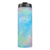 ビジネスモダンロゴTurquioiseピンクイエロー タンブラー (正面)