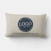 ビジネスモダンロゴWebサイトカスタム ランバークッション (裏面)