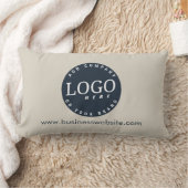 ビジネスモダンロゴWebサイトカスタム ランバークッション (ブランケット)