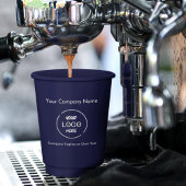 ビジネスモダンロミニマルゴ会社ブランド海軍 紙コップ