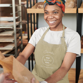 ビジネスモダンロミニマルゴ会社 エプロン