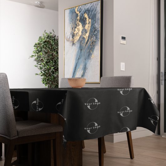 ビジネスモダンロミニマルゴCompanyブランドBlack テーブルクロス