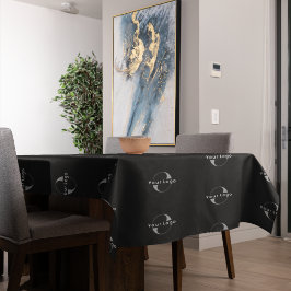 ビジネスモダンロミニマルゴCompanyブランドBlack テーブルクロス