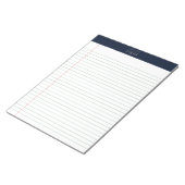 ビジネスモダンロミニマルゴNavy Blue Wide Lled ノートパッド (アングル)