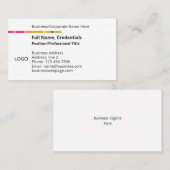 ビジネスモダンロ企業のゴの色、白黒 名刺 (正面/裏面)