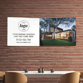 ビジネスモダンロ広告ゴの背景の写真6' 横断幕