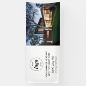 ビジネスモダンロ広告ゴの背景の写真6' 横断幕 (縦)