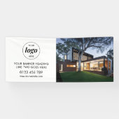 ビジネスモダンロ広告ゴの背景の写真6' 横断幕 (横)