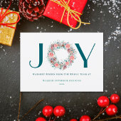 ビジネスモダン企業のクリスマスJOYリース シーズンカード