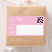 ビジネスモダン会社のロゴ企業のピンク ラベル (インサイチュ)