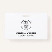 ビジネスモダン会社ロゴスタッフ名役職 バッジ (裏面)