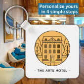 ビジネスモダン会社QRコードロゴのプロモーション キーホルダー