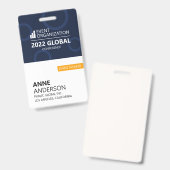 ビジネスモダン会議イベントバッジ バッジ (正面＆裏面)