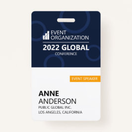 ビジネスモダン会議イベントバッジ バッジ