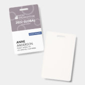 ビジネスモダン会議イベントバッジ バッジ (正面＆裏面)