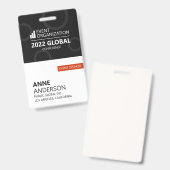 ビジネスモダン会議イベント バッジ (表裏)