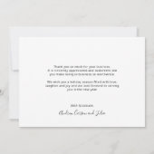 ビジネスモダン写真のクリ企業のスマス シーズンカード (裏面)