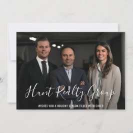 ビジネスモダン写真のクリ企業のスマス シーズンカード