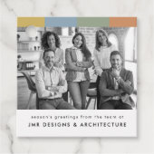 ビジネスモダン写真クリスマス フェイバータグ (正面)